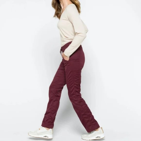 The North Face Aphrodite Motion Pants Lightweight Hiking Burgundy - Picture 16 of 16